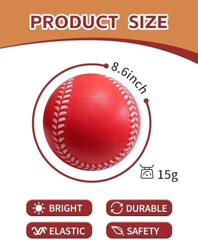 Tarutaru 20 Pack Foam Balls for Baseballs & Softballs - Image 2