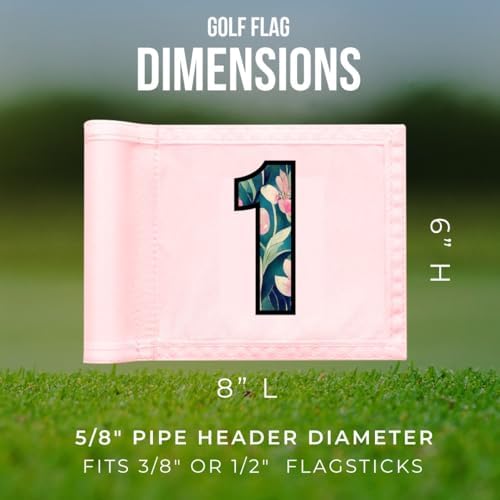 Golf Flag 8x6 Inch – 420D Nylon Double-Sided Mini Pin Flag - Image 3