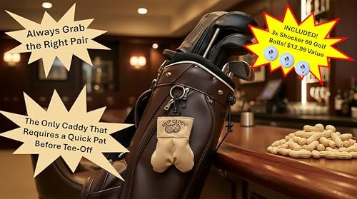 Nut Caddy Golf Ball Holder for Men Includes Shocker 69 - Image 2
