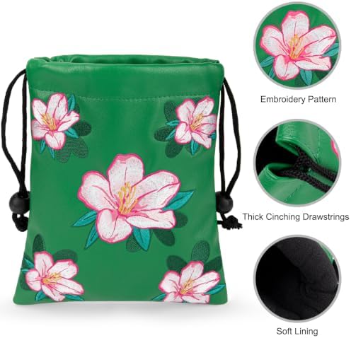 Golf Valuables Pouch Bag with Drawstrings Closure - Image 3