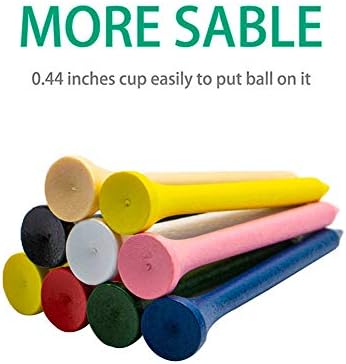 THIODOON Golf Tees Professional Natural Wood Golf Tees Pack of 100, Golfing - Image 4