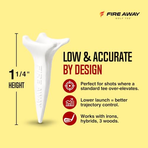 FIRE AWAY ShorTee Short Golf Tees – 1.75" Zero Friction - Image 5