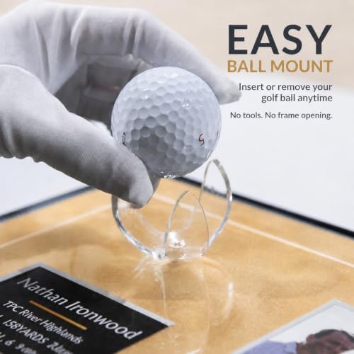 Hole-in-One Golf Display Frame, Frameless Acrylic - Image 4