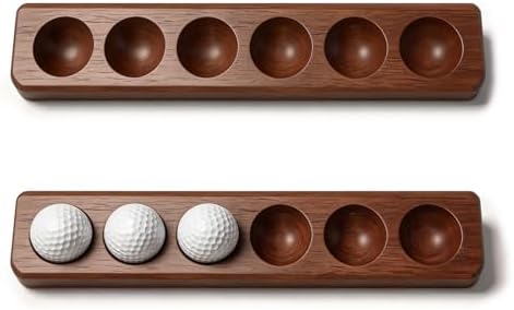 Wooden Golf Ball Display Case, 2 Pack Hole in One Golf Ball Holder Wall Mounted by Unknown