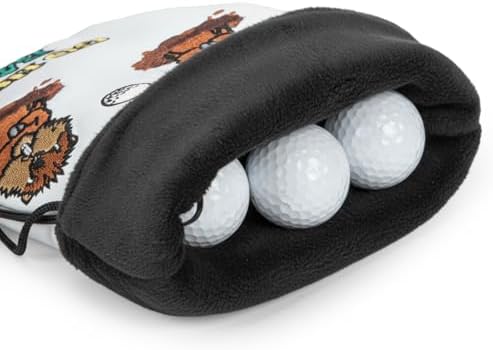 Valuables Pouch Funny Golf Ball Pouch Bag w/Drawstrings - Image 4