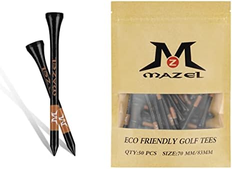 MAZEL Natural Wood/Bamboo Golf Tees 2 3/4 Inch & 3 1/4 Inch, Pack 50 or 120 - Image 6