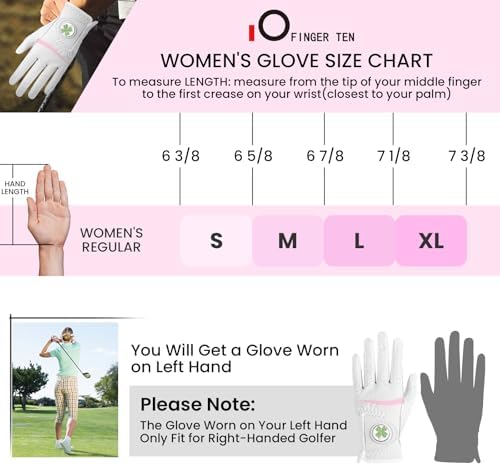 FINGER TEN Womens Golf Glove - Image 6