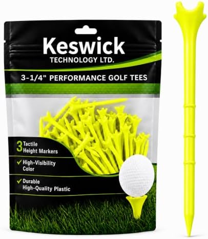 100/150 Pack Professional Plastic Golf Tees 3-1/4", Premium Durable Golf Tee by Unknown