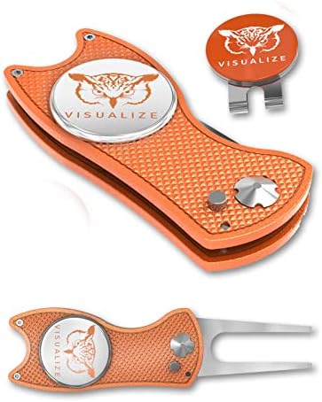 VISUALIZE Elite Switchblade Golf Divot Repair Tool Set by VISUALIZE
