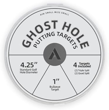 ARYZE 4 Pack Ghost Hole Putting Targets – Putting Training Aid, Official Size by ARYZE