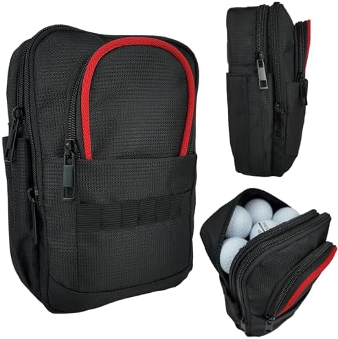 Golf Valuables Pouch & Golf Ball Carrier Bag, Men & Women by Unknown