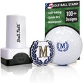 – M Monogram Golf Ball Stamp by BallTatt