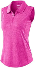 G Gradual Women's Golf Shirts Lightweight 1/4 Zip Collared Tank Top by GGradual
