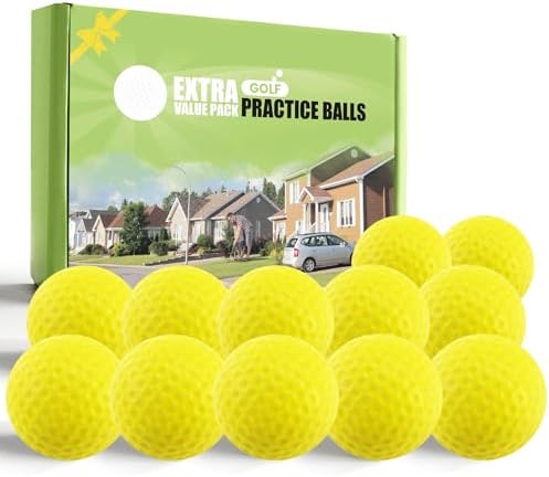 FINGER TEN Golf Practice Balls Foam More Weight 12/24 Pack by FINGERTENSport