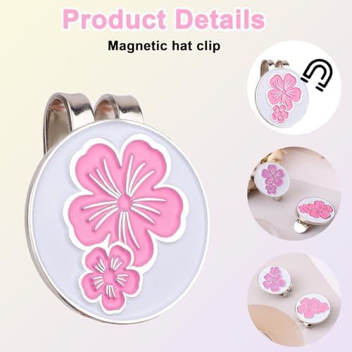 lasuroa 2pcs Magnetic Golf Ball Marker Hat Clip - Image 4