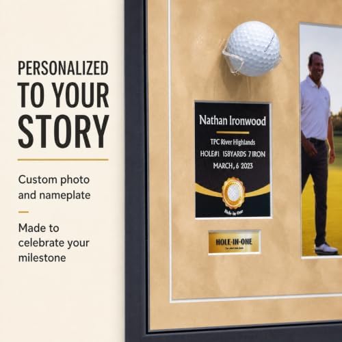 Hole-in-One Golf Display Frame, Frameless Acrylic - Image 6