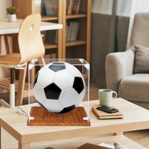 Hooqict Soccer Ball Display Case Clear Acrylic 9" Full Size - Image 6