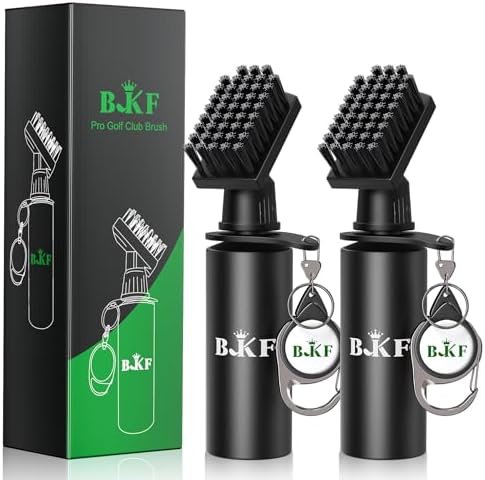 Golf Club Cleaner Brush Anti-Leak Bottle Holds 4.5 Ounces of Water by BKF