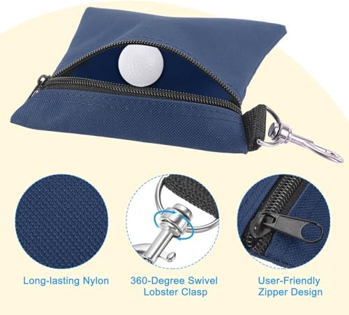 PATIKIL Golf Tee Pouch, Zipper Golf Ball Bag - Image 3