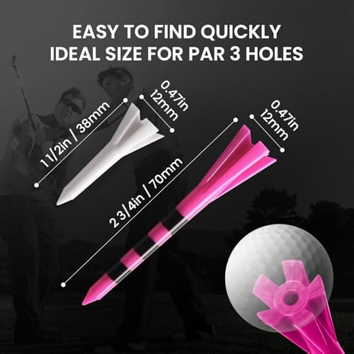 FINGER TEN Golf Tees Plastic 100 Pack - Image 6