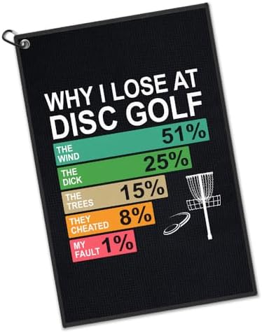 Why I Lose At Disc Golf Towel by Unknown