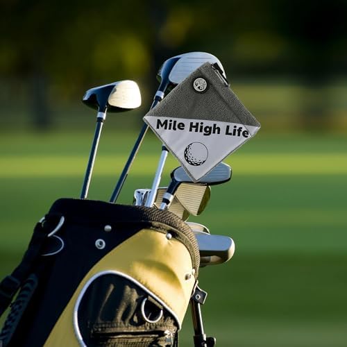 Mile High Life Golf Towel, Compact Pocket Size Golf Towels - Image 2
