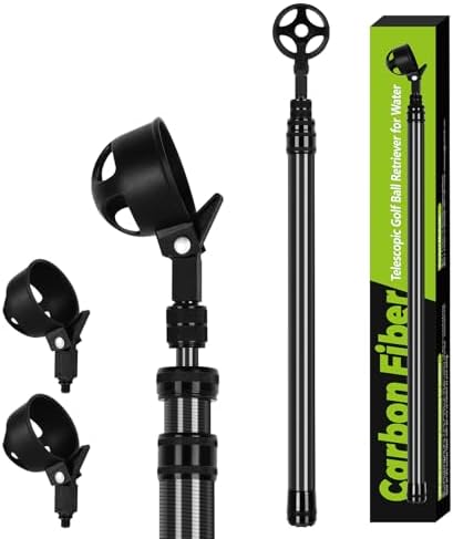 9FT Carbon Fiber Telescopic Golf Ball Retriever, Ultra Lightweight by Technologymakeslifeeasier