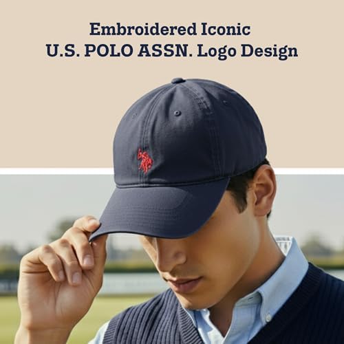 U.S. Polo Assn. Baseball Cap, 100% Cotton Adjustable Dad Hat - Image 3