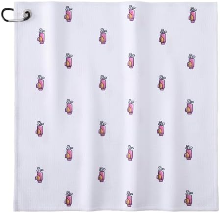 Mile High Life Fun Print Golf Towel 16x24in, Microfiber Waffle by MileHighLife