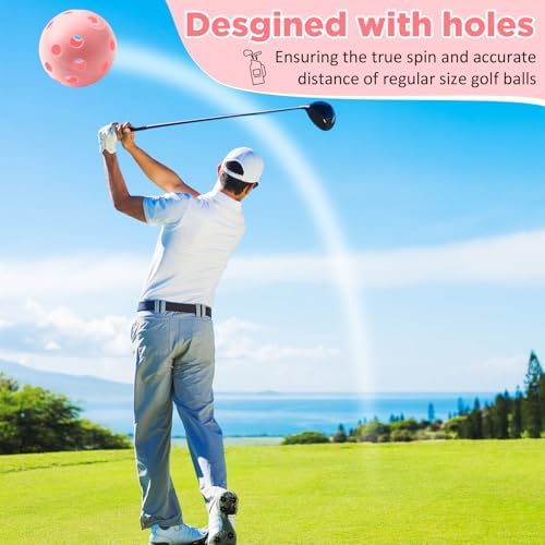 MiniInflat 80 Pcs Practice Golf Balls Plastic 42mm - Image 5