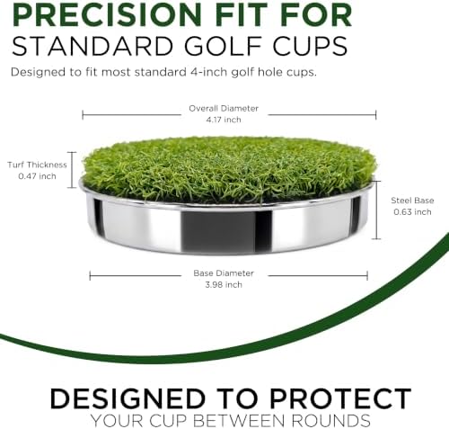 KINGTOP Stainless Steel Golf Hole Cup Covers - Image 2