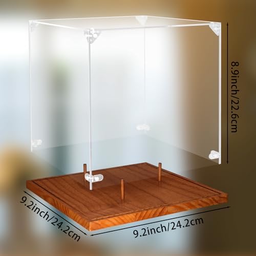 Hooqict Soccer Ball Display Case Clear Acrylic 9" Full Size - Image 2