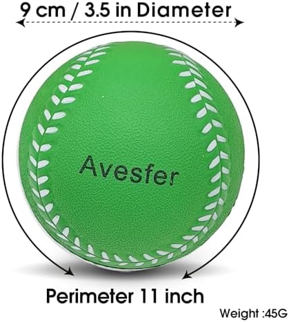 Practice Foam Softballs 11 inch Soft Oversize Foam Baseballs Hitting 6 Pack - Image 2
