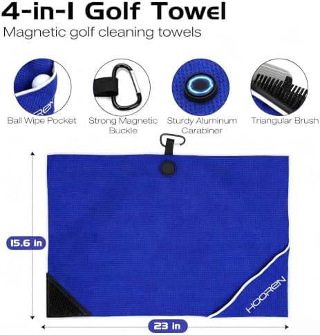 Magnetic Golf Towel, 4-in-1 Golf Club Cleaning Kit - Image 3