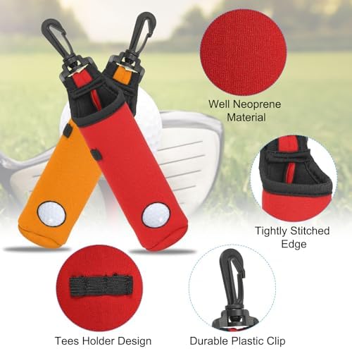 PATIKIL Golf Ball Carry Bag, Golf Tee Holder Pouch Portable Neoprene Golf Ball - Image 3