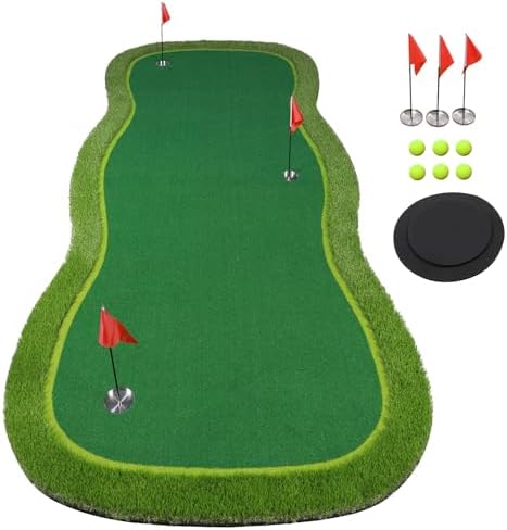 Golf Putting Green Mat, Golf Practice Training Mat by BOBURN