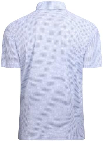Alex Vando Mens Golf Shirt Moisture Wicking Classic Print Golf Shirts - Image 2