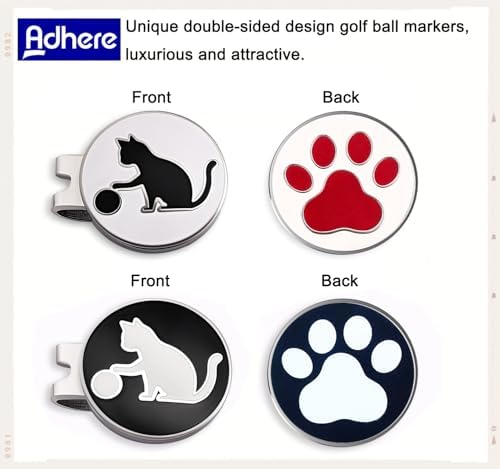 Adhere Golf Ball Markers with Strong Magnetic Hat Clip - Image 2