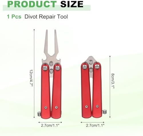 Golf Divot Repair Tool Alloy Foldable Divot Tool - Image 2