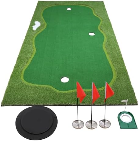 Chriiena Golf Putting Green, Large Practice Putting Mat by CHRIIENA