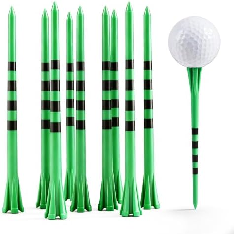 FINGER TEN Extra Long Golf Tees Plastic 4 or 5 Inch 50 Pack by FINGERTENSport