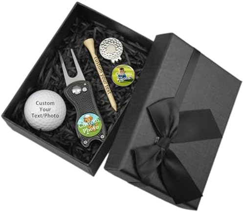 Custom Golf Ball Markers & Golf Divot Tool Gift Set, Personalized Magnetic Ball by Unknown
