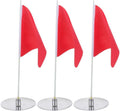 Yardwe 3 Set Golf Practice Cup and Flag Stainless Steel Pin Flags by YARDWE