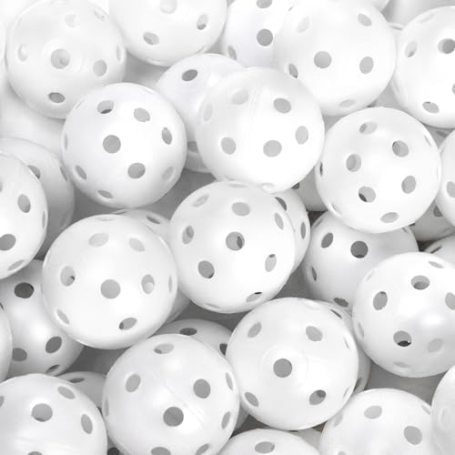 100 Pack Practice Golf Balls, Plastic Golf Training Balls 41mm Hollow Airflow - Image 4
