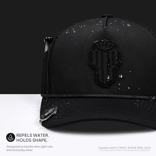 Snapback Golf Hat for Men with Tee Holder & Magnetic Ball Marker - Image 4