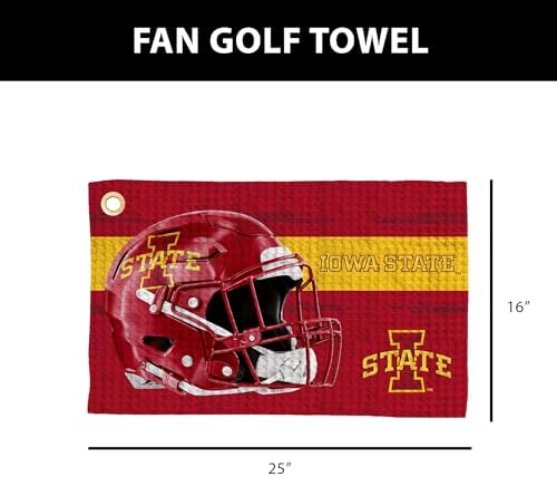 Northwest NCAA Golf Towel, Official Licensed Microfiber Waffle Fabric, - Image 4