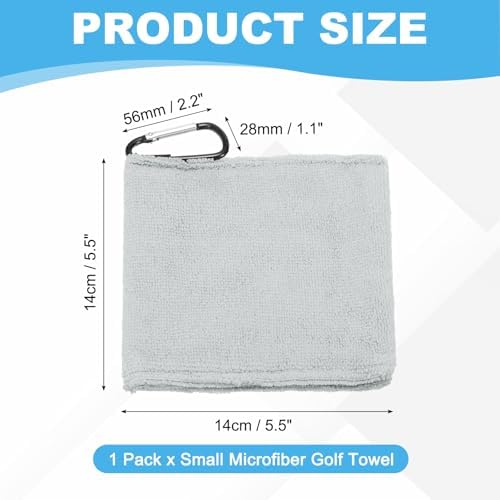 Small Microfiber Golf Towel, Pocket Golf Ball Towel - Image 2