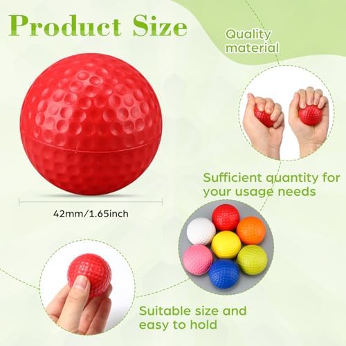 12 Pcs Foam Golf Practice Balls Soft Foam Balls - Image 2