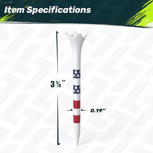 SAPLIZE Thick 100 or 50 Pack Plastic Golf Tees - Image 5