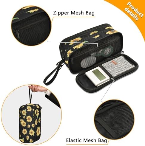 ZAZYXTJ Sunflowers Pencil Case Large Capacity Pencil Pouch - Image 2